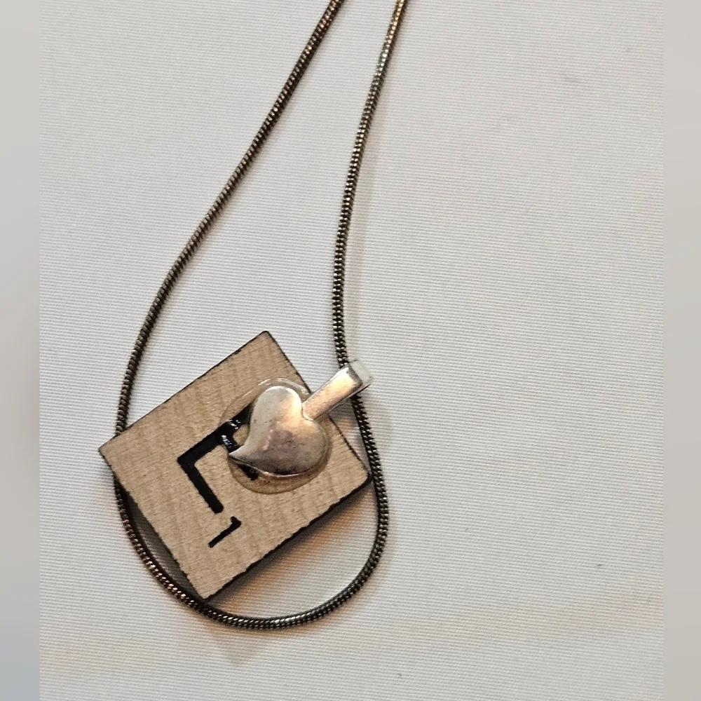 Artisan Breast Cancer Awareness Scrabble Tile Necklace - Picture 16 of 17